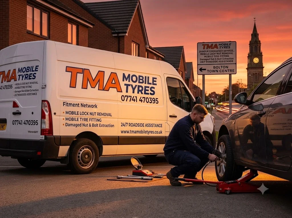 24 hour tyre fitting service Bolton