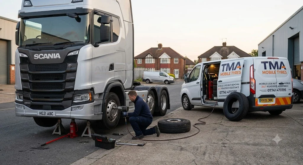 mobile HGV tyre fitting Bolton