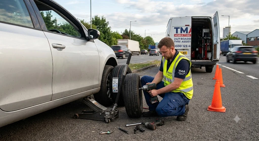mobile roadside tyre replacement Bolton