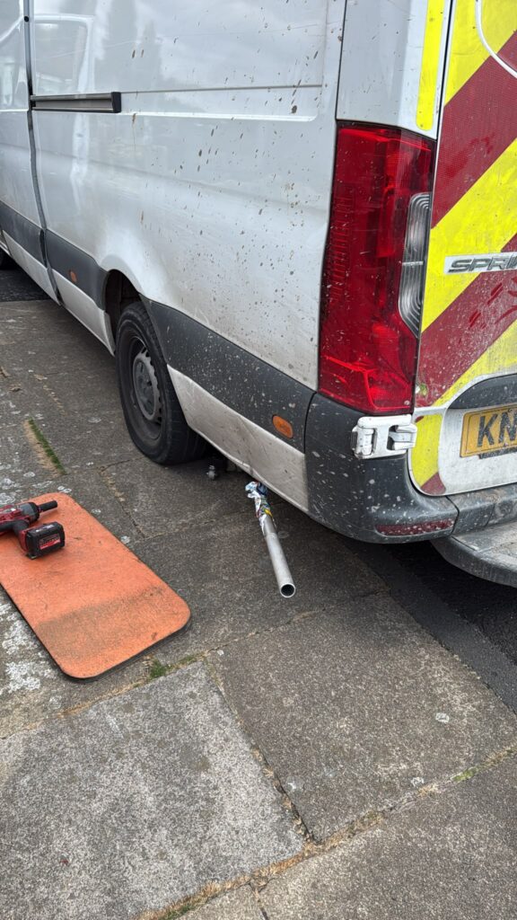 Real mobile tyre service job from the TMA work library